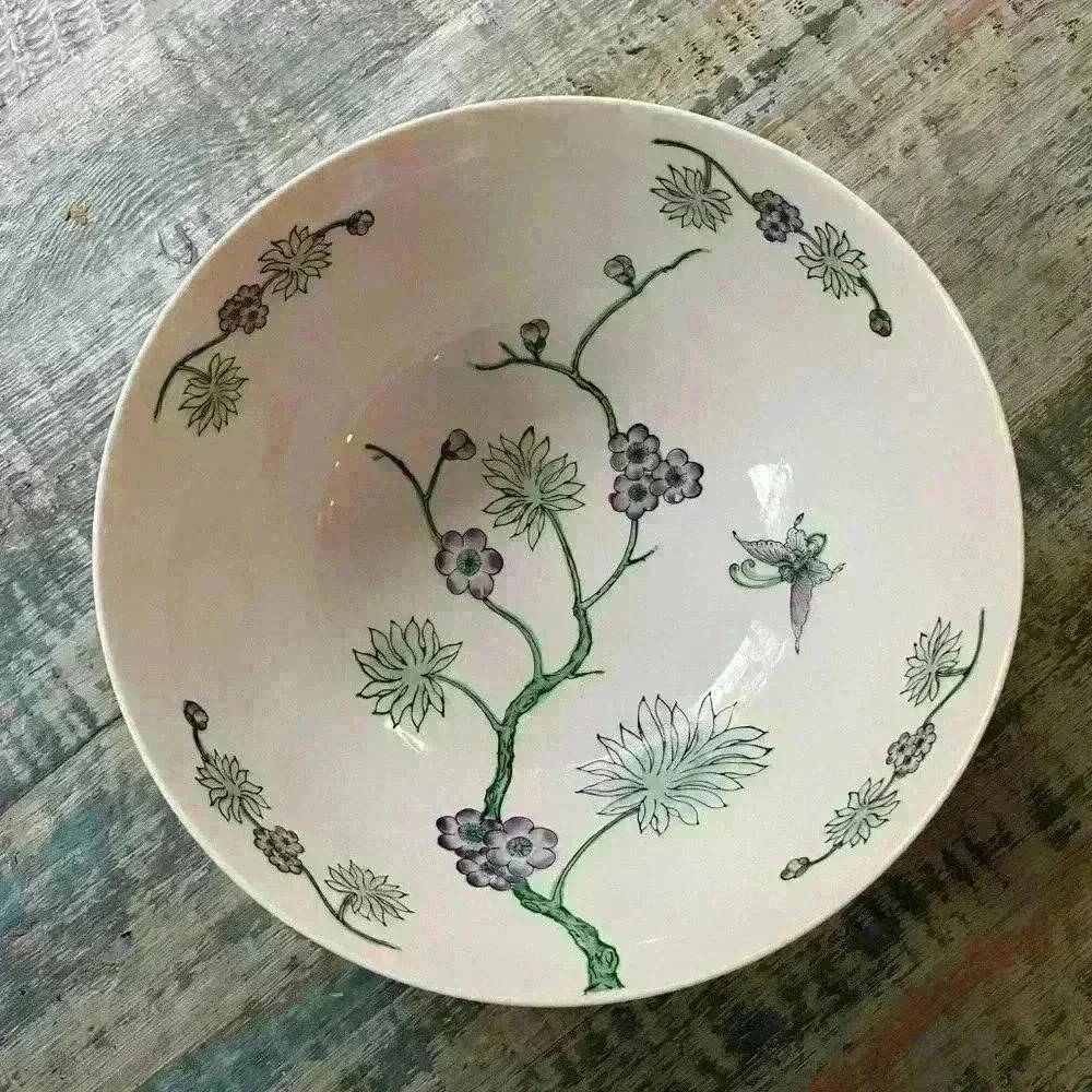 Nora Fenton Designs Bowl, Chinese Porcelain Hand Painted in Hong Kong - Picture 6 of 8